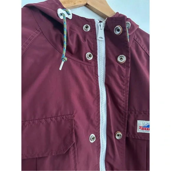 Penfield Men's Maroon Raincoat - Picture 3 of 8